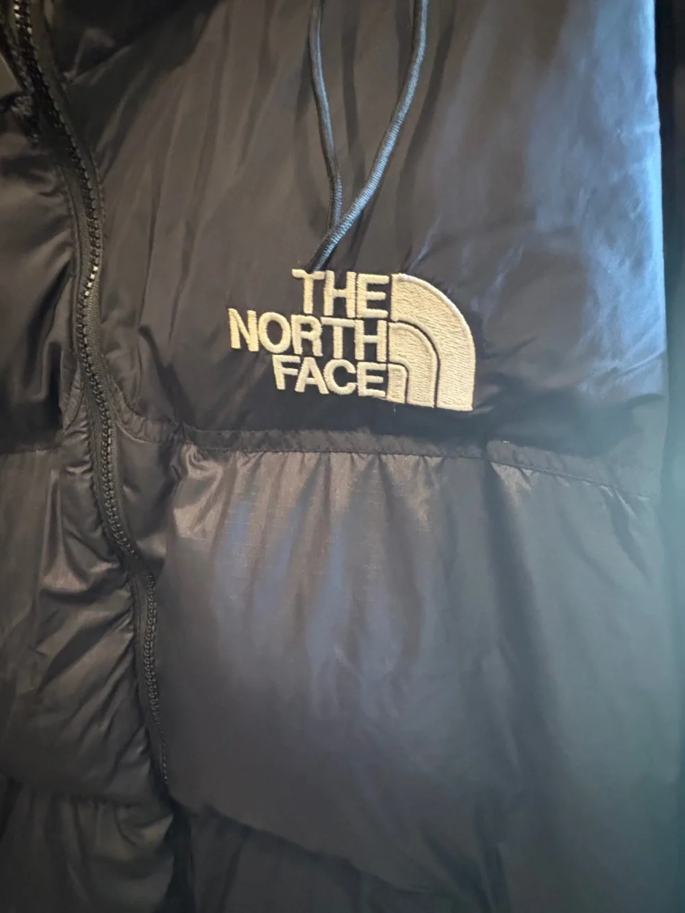 The North Face Mens Black Goose Down Drawcord Hem Hooded Puffer Jacket - Sz XXXL